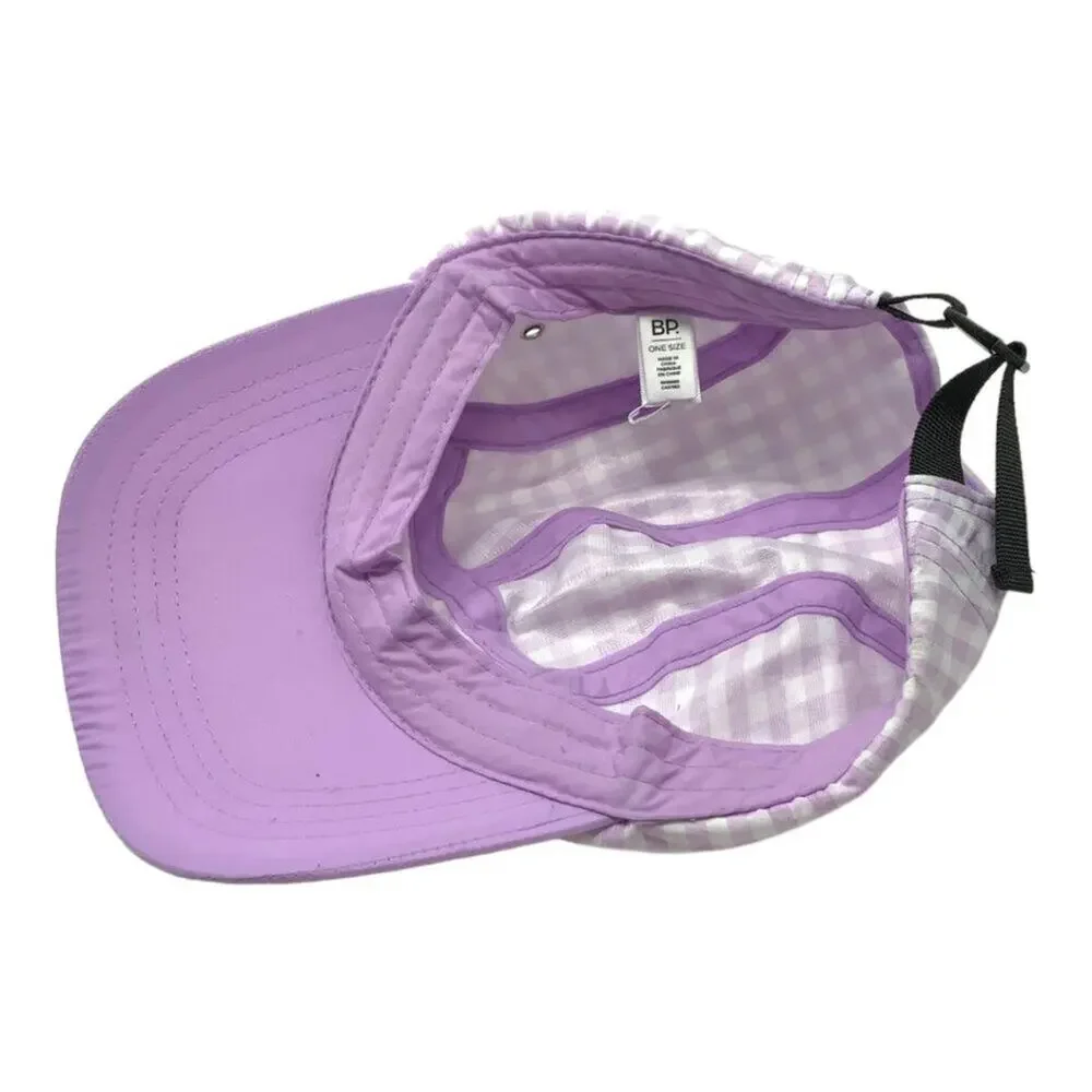 BP Gingham Baseball Cap Lilac One Size NWOT